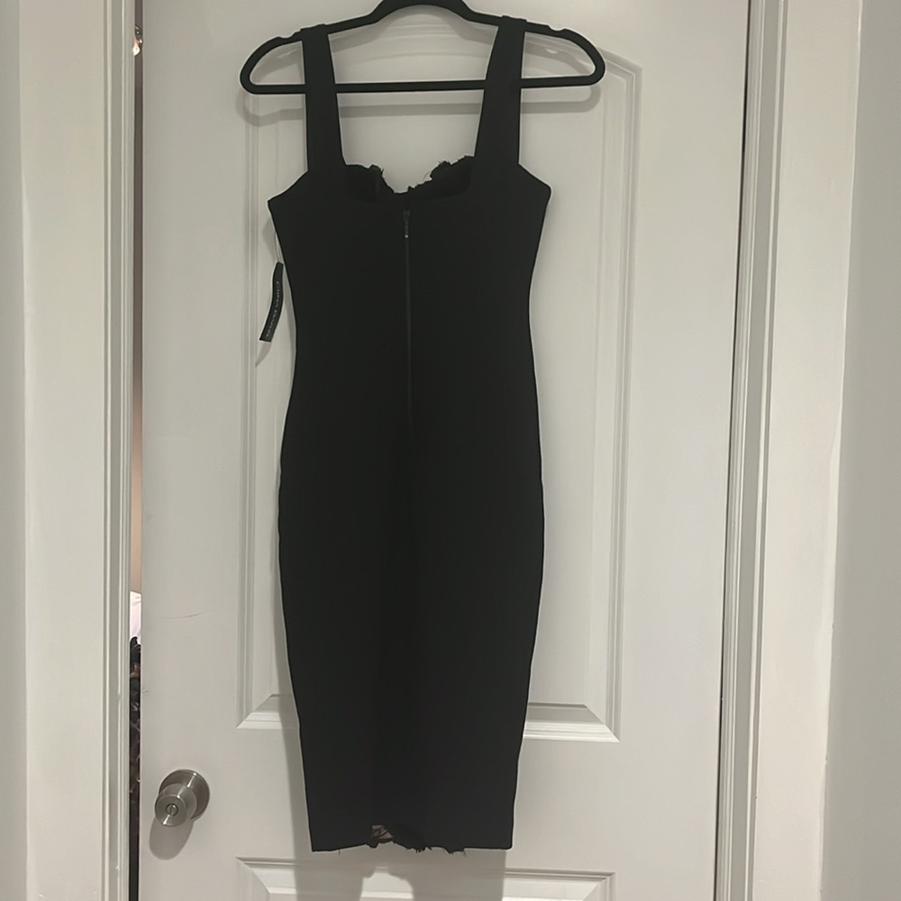 Brand new w/ tag! Black Dina Bar-El Dress w/ flower embroidered. - Picture 5 of 6